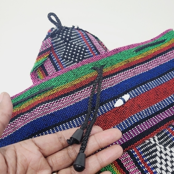 Unbranded | Multicolored Bohemian Baja Fabric Backpack or Bookbag (One Size) - Picture 8 of 14